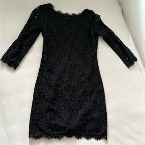Elegant Black Lace Dress